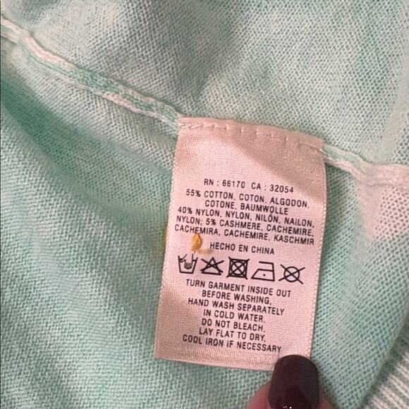Anthropologie - Guilana Leila Mint Green Road Rage Cardigan - Picture 9 of 10